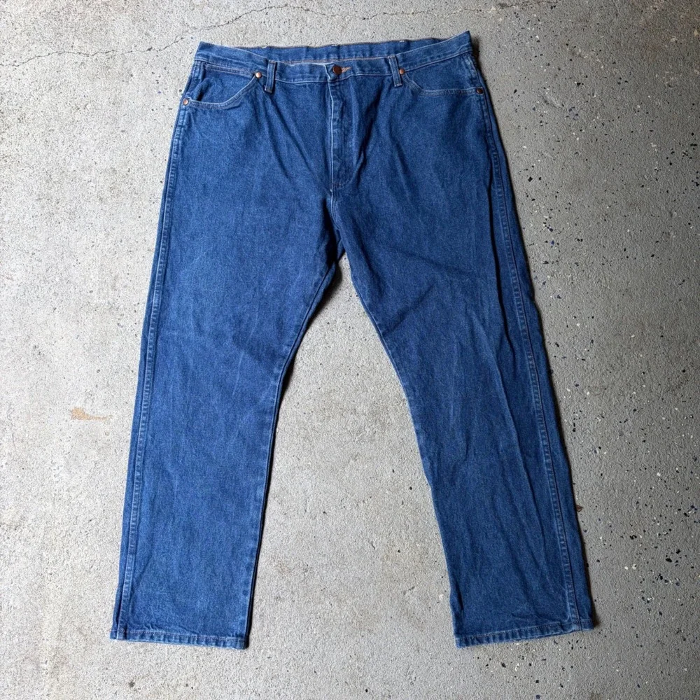 Wrangler 1013MWZPW Mens Original Fit Straight Leg Blue Jeans 40x30 Heavyweight